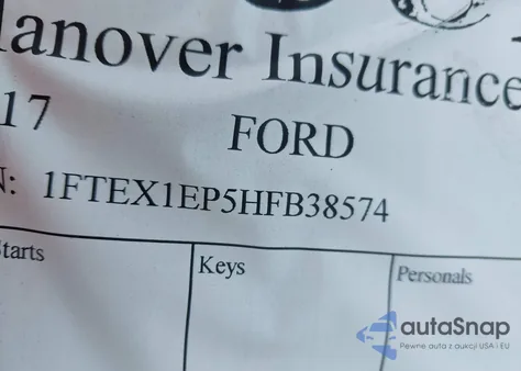 2017 Ford F-150 Xlt from USA, damaged, VIN 1FTEX1EP5HFB38574